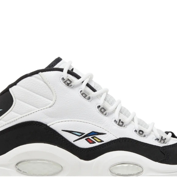 Reebok QUESTION MID Footwear White/Core Black/Vector Red SIZE 10.5 H01321 main image 5